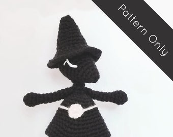 Twitchy Witchy- Crow Witch Amigurumi Pattern