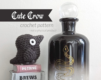 Corbeau au crochet - Motif d'Halloween