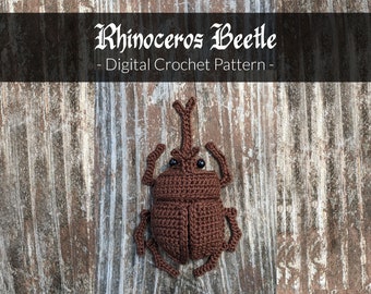Rhinoceros Beetle - Amigurumi Crochet Pattern