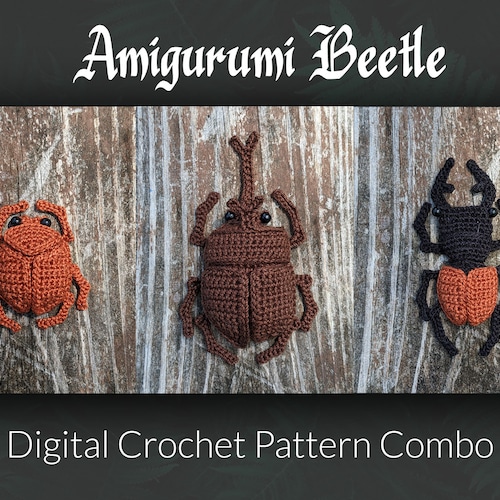 Amigurumi Beetle - Crochet Pattern Combo Pack