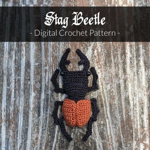 Stag Beetle - Amigurumi Crochet Pattern