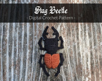 Stag Beetle - Amigurumi Crochet Pattern