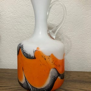 Vintage Carlo Moretti Pop Art Glass Vase from the 1970s, Opaline Florence, Italy