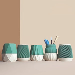 Pencil Pots, Desk Organizer made with recycled wood, idea for Office Accessories, Storage & Decoration, Scandinavian Design, gift for Home