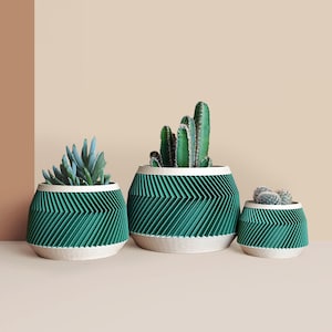 Cache-pot  en bois recyclé pour cactus et succulentes, idée de décoration pour maison et bureau, Scandinave Design, cadeau pour la Maison