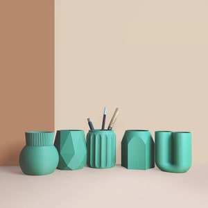 Pencil Pots, Desk Organizer made with recycled wood, idea for Office Accessories, Storage & Decoration, Scandinavian Design, gift for Home