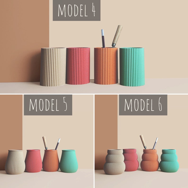 Pencil Pots, Desk Organizer made with recycled wood, idea for Office Accessories, Storage & Decoration, Scandinavian Design, gift for Home image 9
