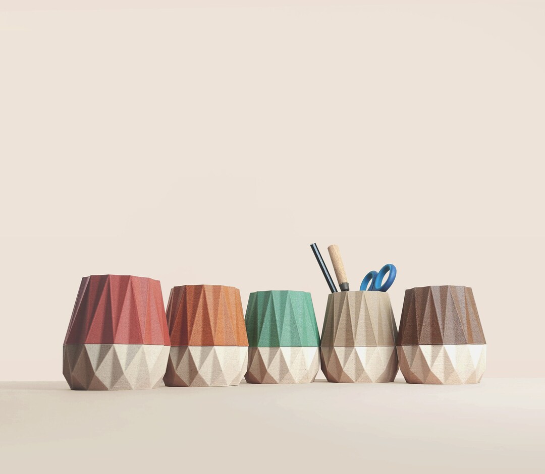 Wooden Pencil Pot Pencil Storage Idea for Office Etsy