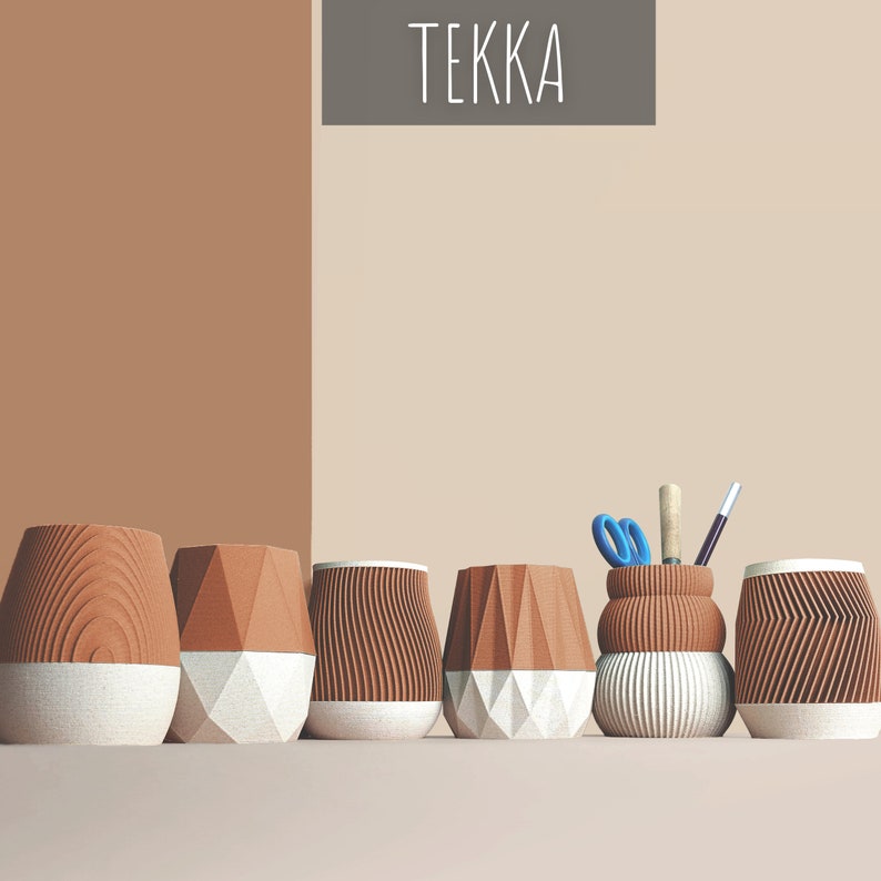 Pencil Pots, Desk Organizer made with recycled wood, idea for Office Accessories, Storage & Decoration, Scandinavian Design, gift for Home tekka