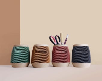 Wooden pencil pot, pencil storage, idea for office accessories, Office storage and decoration, Scandinavian Design, gift for Home