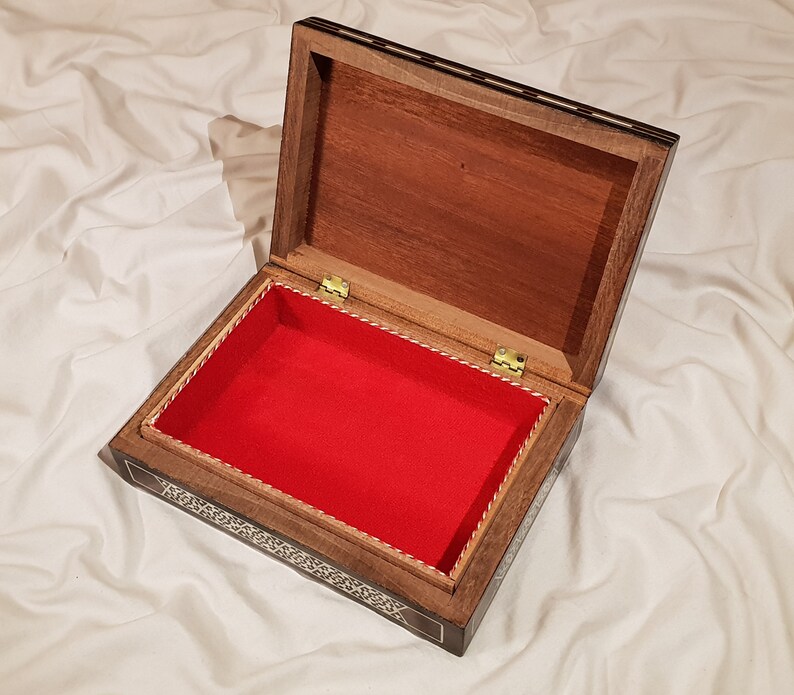 mother of pearl inlay Mosaic cigar Box wooden box Box Mosaic box Cigar Box gift for him velvet lined boxes Jewelry Box