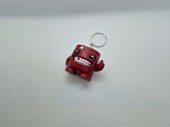 スーパーミートボーイ キーリング/キーチェーン - Etsy 日本