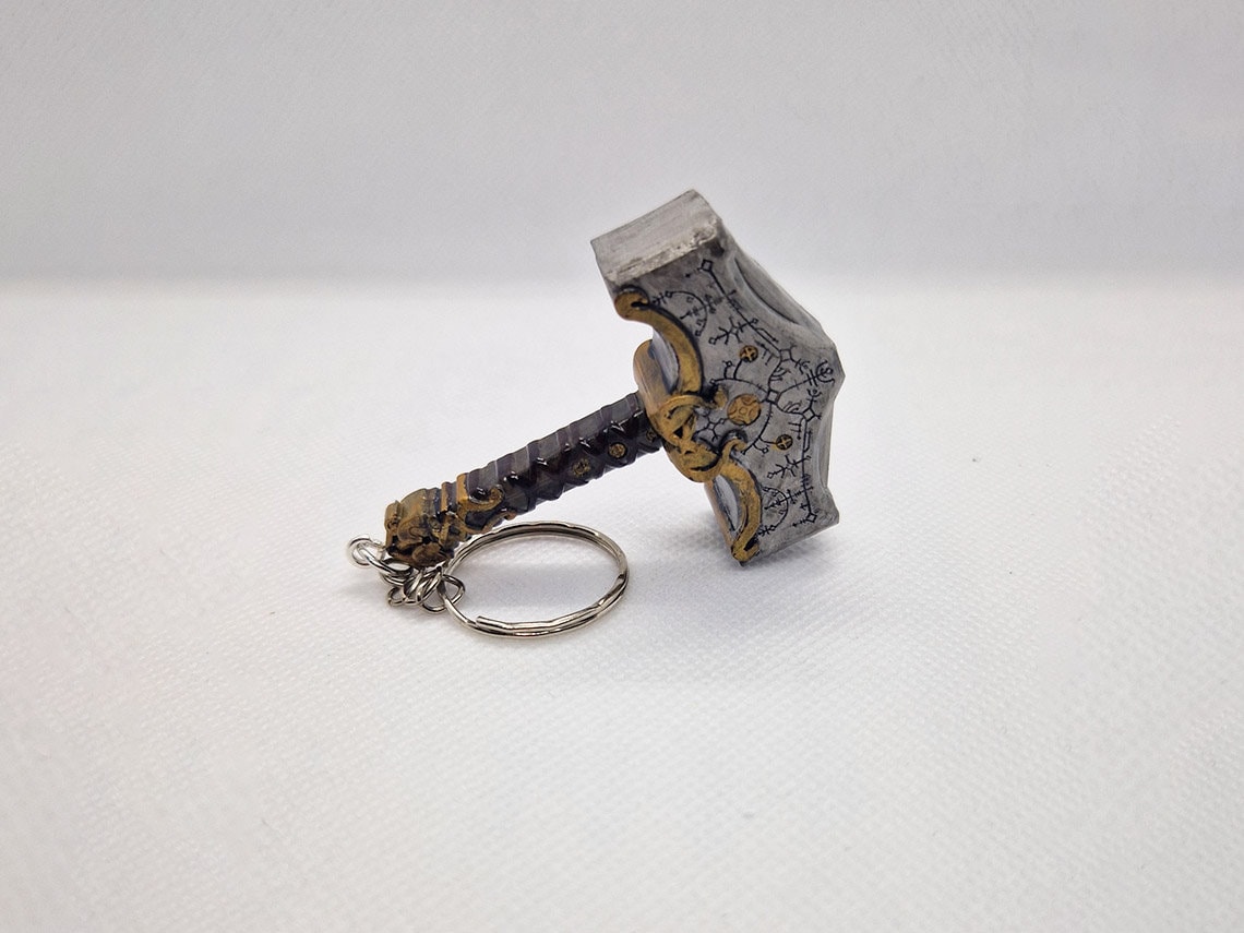 God of War Ragnarok Thor s Mjolnir Hammer Keyring Etsy Singapore