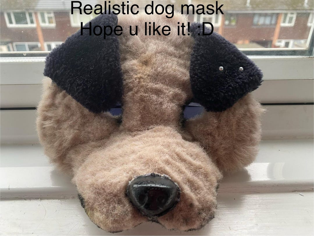 Translucent Dog Mask Realistic Therian Dog Mask - Etsy UK