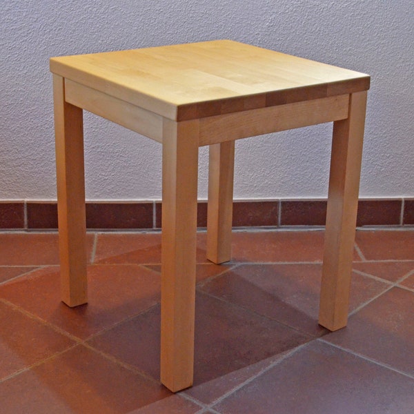 Hocker/Beistelltisch aus Birke