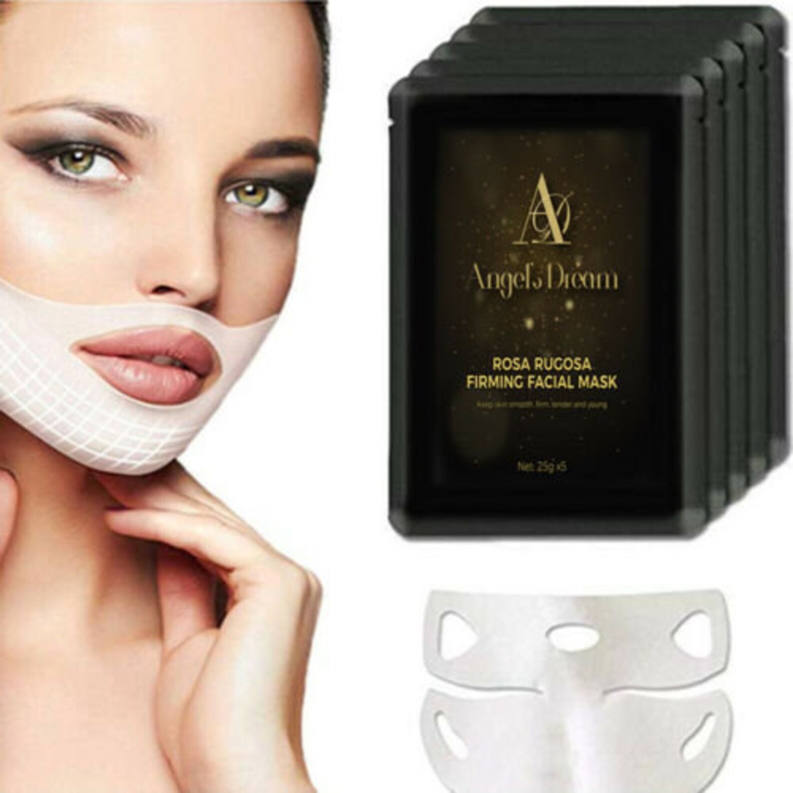 Angel's Dream Rosa Rugosa Firming Facial Mask 10 pcs per Etsy