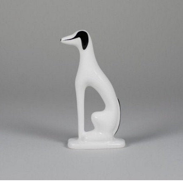 Greyhound figurine | Porcelain dog | Handmade Porcelain |  Very small | Cmielow  | Dog lover | Architect gift | luxury gift | Porzellanfigur