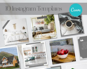 Airbnb Instagram-sjablonen | 10 berichtdia's | Canva-sjabloon | AirBnb | VRBO | AirBnb-host | Woningverhuur | Thuis weg | Instagram | Sociaal