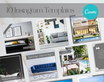 Airbnb Instagram-sjablonen | 10 berichtdia's | Canva-sjabloon | AirBnb | VRBO | AirBnb-host | Woningverhuur | Thuis weg | Instagram | Sociaal
