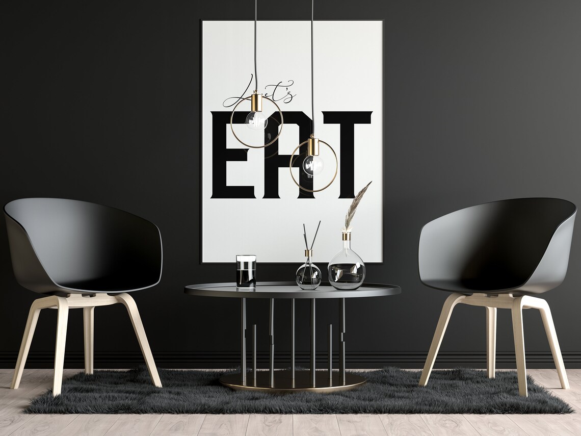 Let's Eat Printable Wall Art Instant Download Home - Etsy