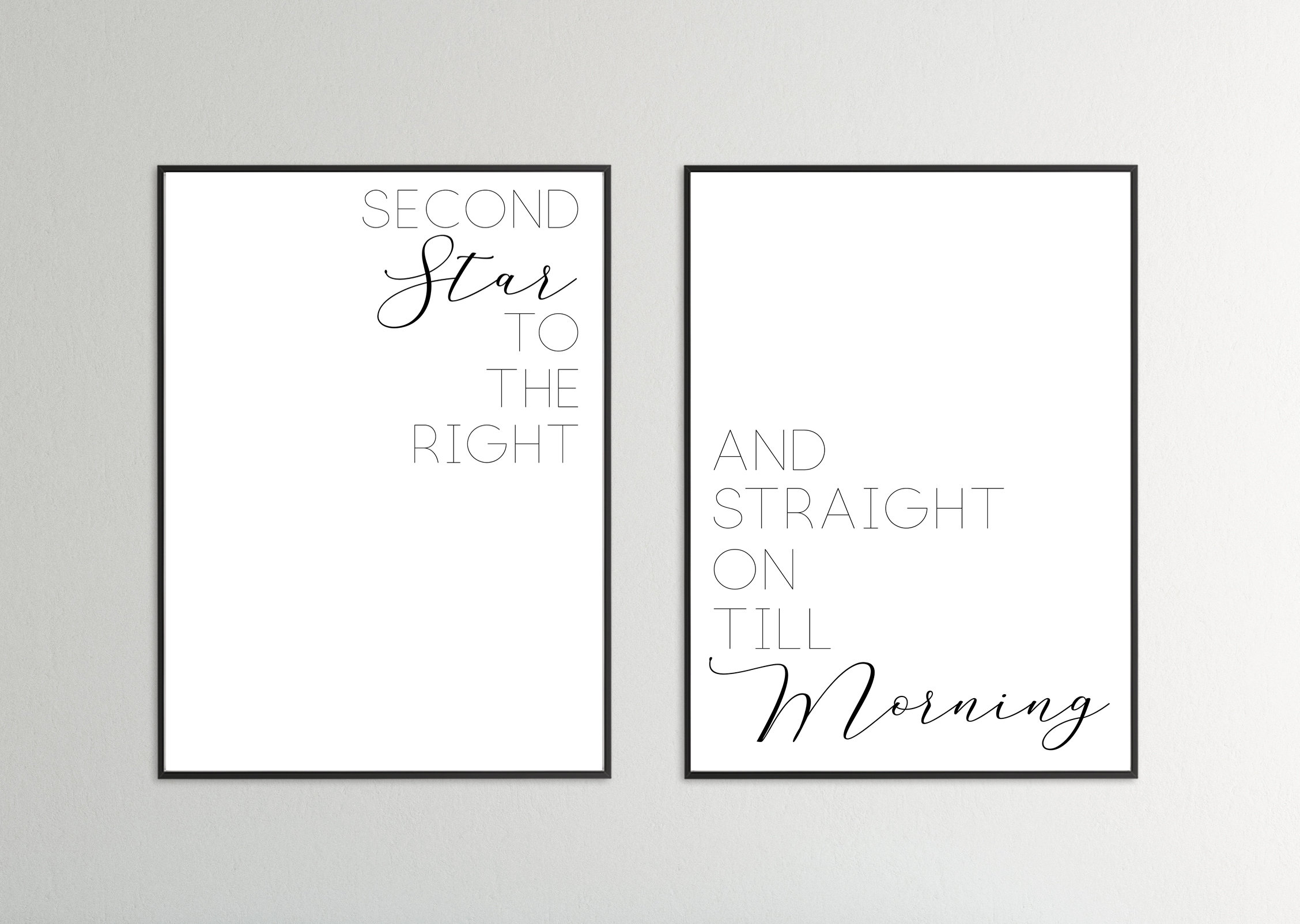 Second Star to the Right and Straight on Till Morning Printable Wall ...