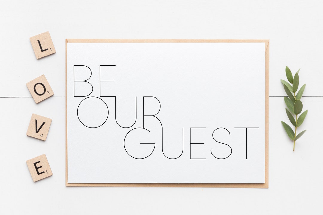 Be Our Guest | Printable | Wall Art | Instant Download | Home Decor ...