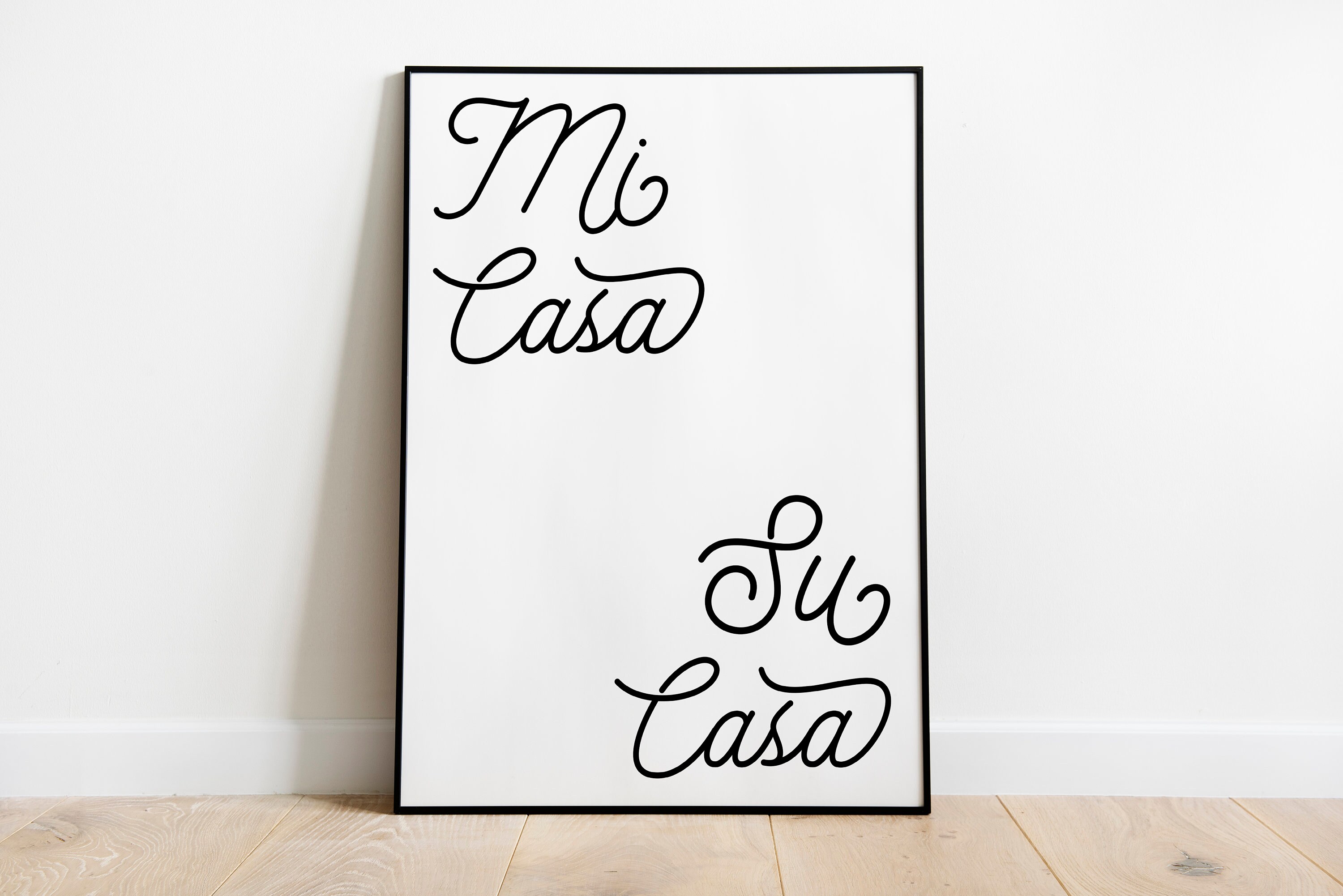 Mi Casa Su Casa | Printable | Wall Art | Instant Download | Home Decor | Sign | Typography | Home Sign | Living Room Art | Welcome Home