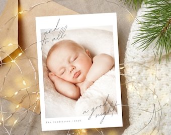 Christmas Card Template | CANVA Template | Photo Christmas Card | Personalization | Family Christmas Card | DIY Card | Editable | Canva