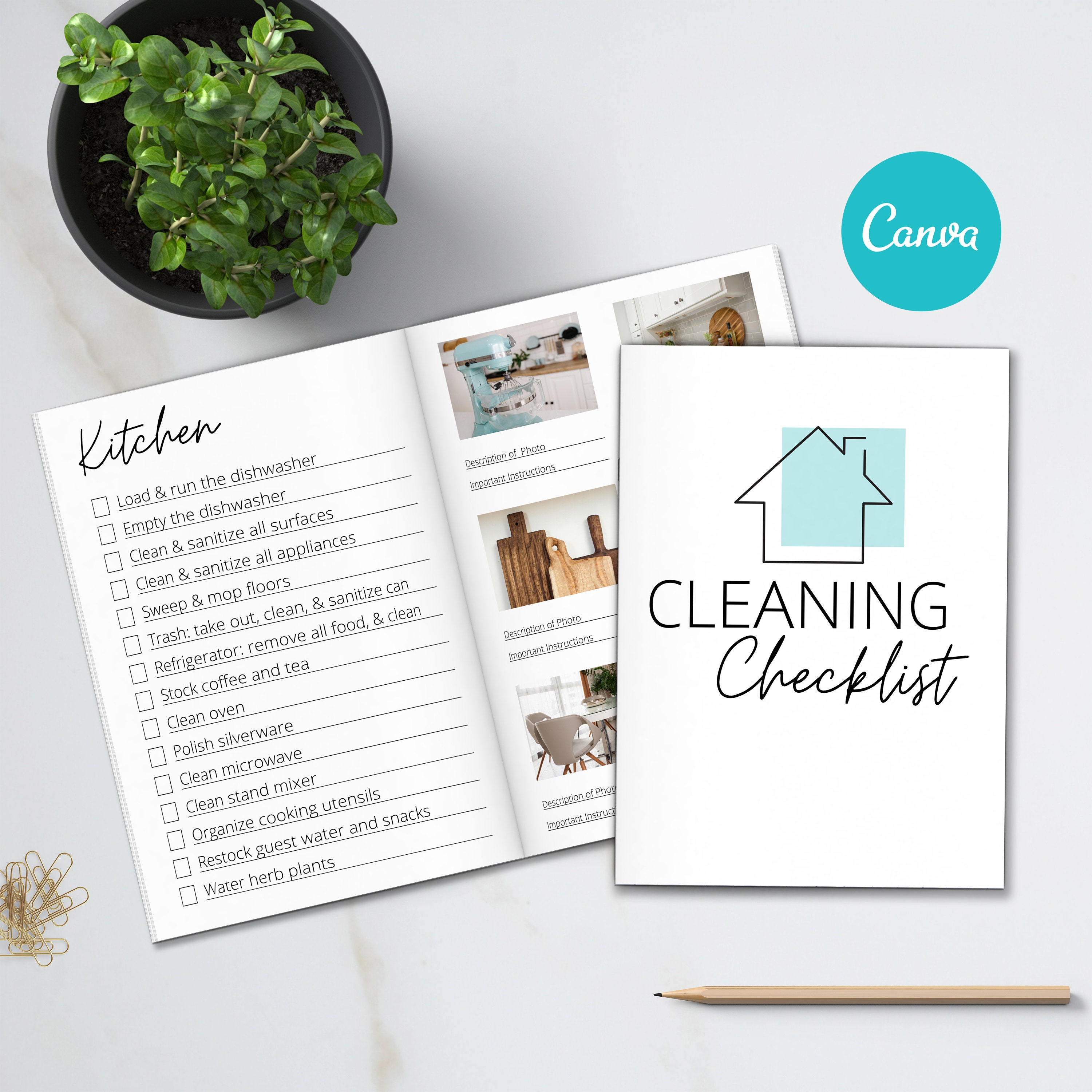 Cleaning Checklist Airbnb VRBO Housekeeping Airbnb Etsy