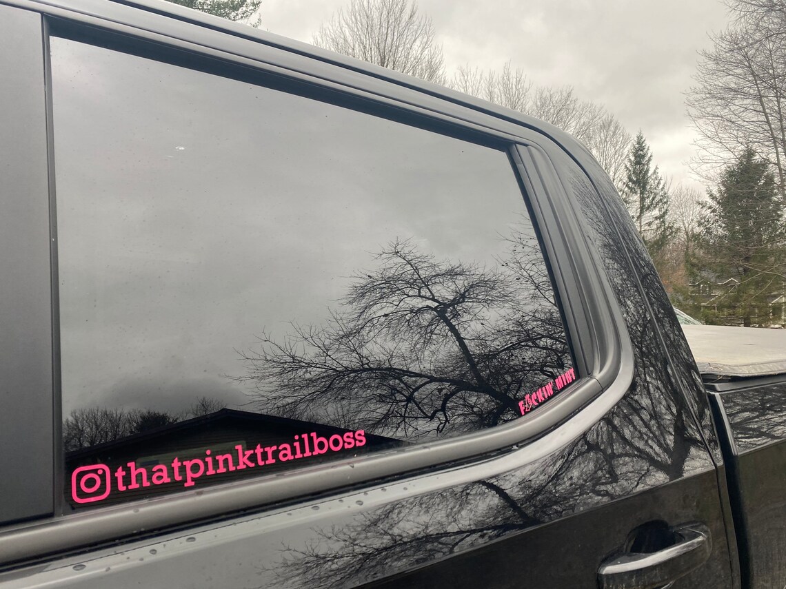 IG Handle Vinyl Sticker Etsy