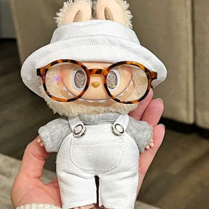 Overalls with Bucket hat for 17cm Labubu Doll