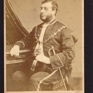 c1881 Elliot & Fry Kabinett Karte Foto eines wichtigen Gentleman Englands