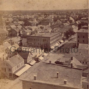 Fotografia de cartão de visão estereoscópica do gabinete Brockton Ma de C1875 por L.B. Howard