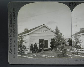 Circa 1919 North West Mounted Police Headquarters Calgary Alberta now RCMP Log Cabin Building