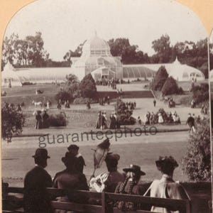 c1897 Golden Gate Park San Francisco California Stereoview Card Photo