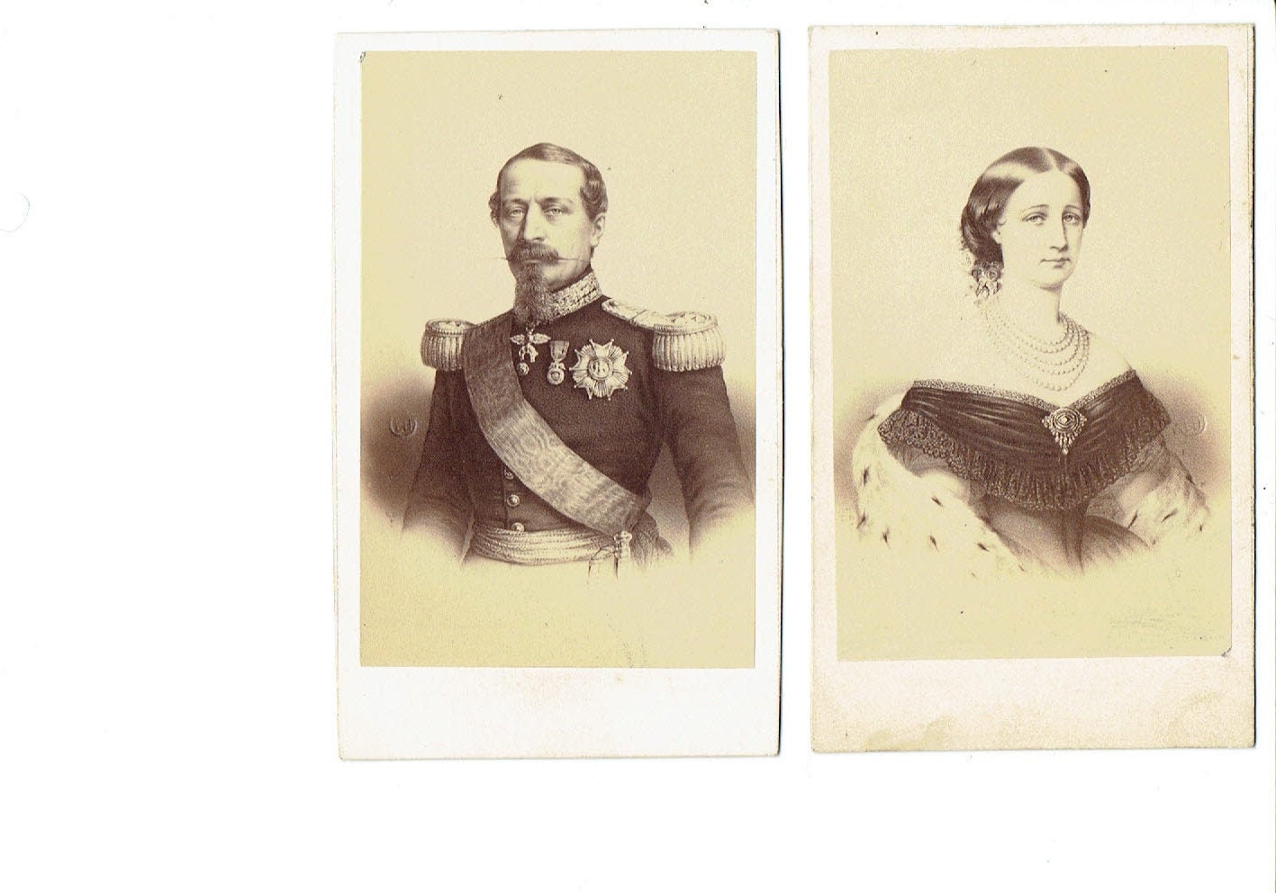 Image of Napoleon III and the Empress Eugenie of France, c 1865