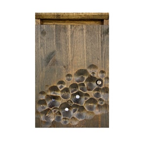 Houten brievenbus, moderne brievenbus,
