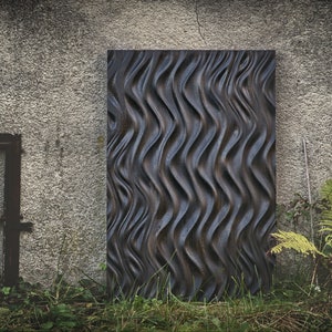 Wanddekoration aus Holz, Holzskulptur, Holzwandkunst