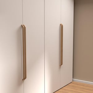 Houten handvat, massief hout, 200-1000 mm