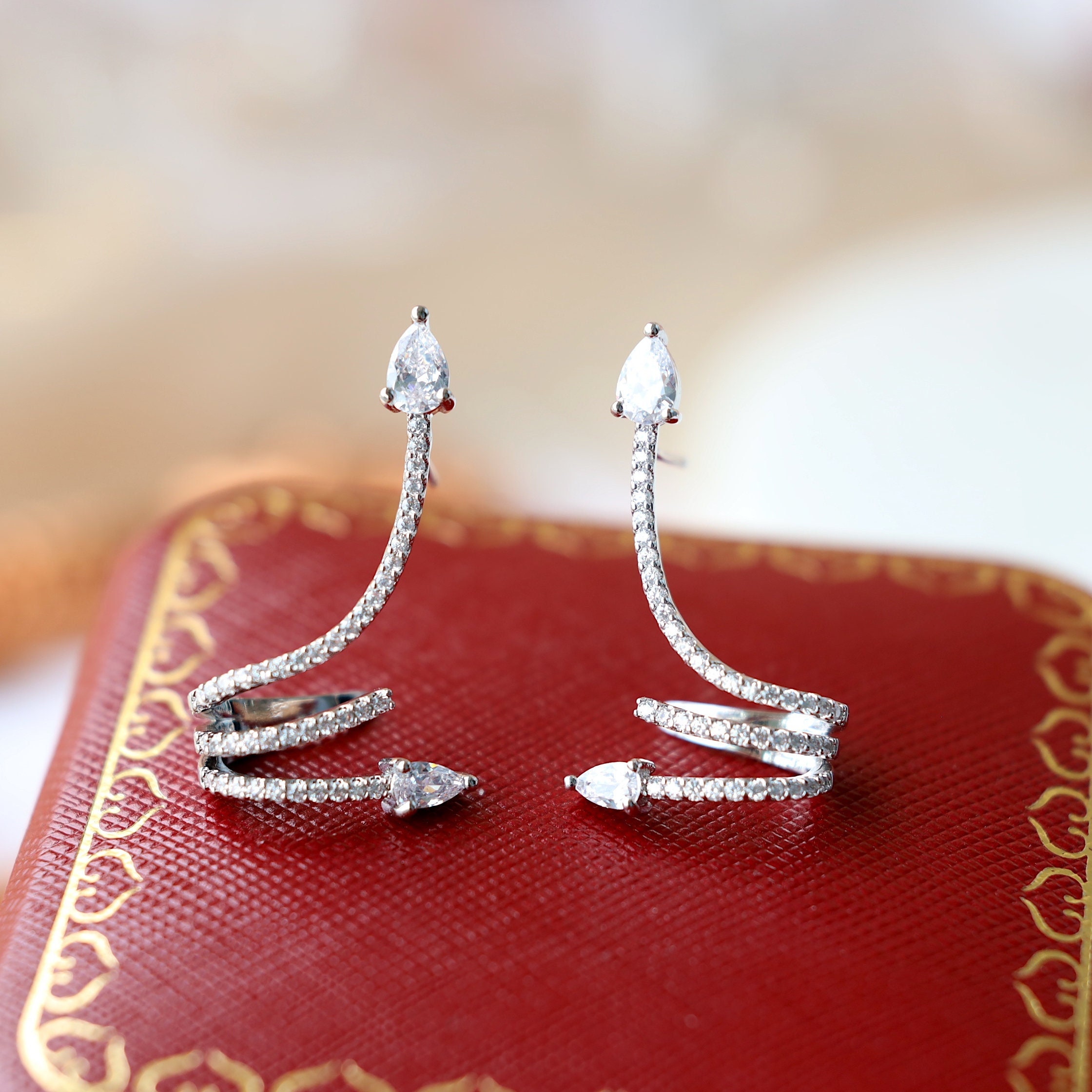 Snake Ear Cuff Snake Earrings Ear Cuff Snake Jewelry Ear Etsy