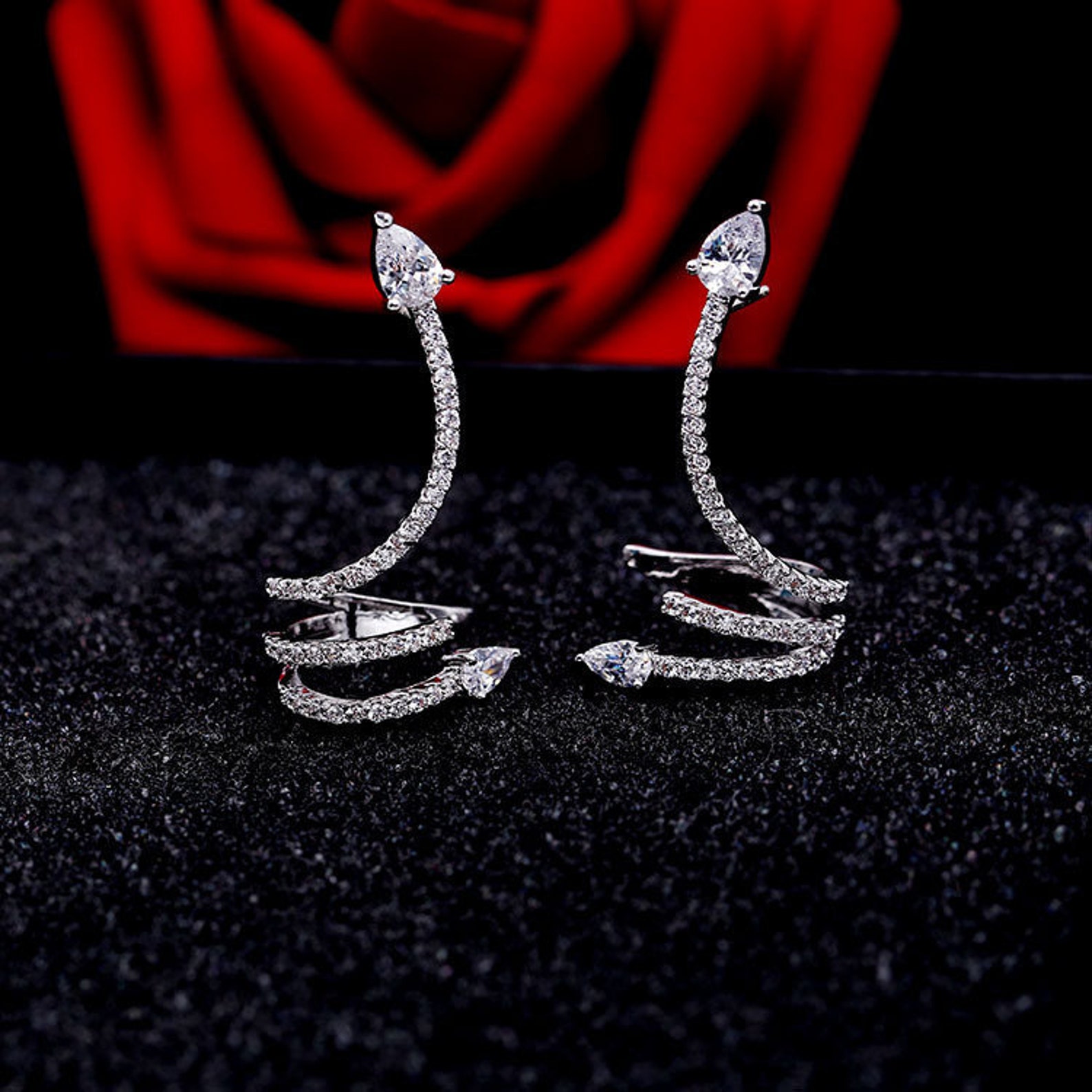 Snake Ear Cuff Snake Earrings Ear Cuff Snake Jewelry Ear Etsy