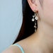 Cherry blossom earrings, flower earrings, sakura earrings, Japanese earrings, spring earrings, pink flower earrings, mismatched earrings 