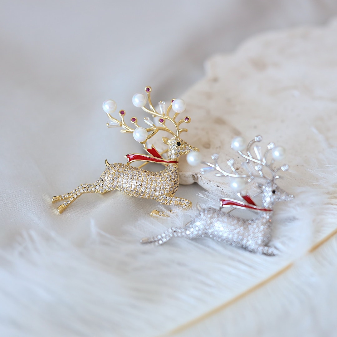 Weihnachtsbrosche 2er Set - Festliche Accessoires Für Kleidung