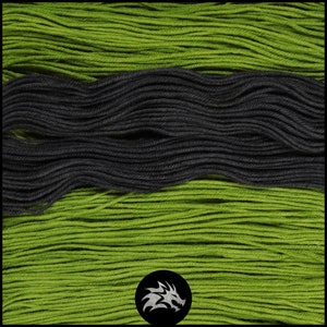 Hand Dyed Sock Yarn Kit, Green Lime Black Superwash Merino Nylon Fingering Wool, Solid Tonal Yarn, 4 Ply, 100g 20g 462 92 yards image 2
