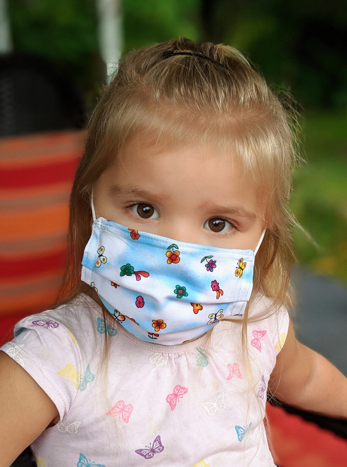 Set of Two Toddler Masks Fabric Child Masks Two Piece Masks Etsy