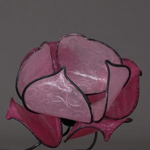 Little Pink Lotus Flower Lamp, Flower Lamp, Flower Lights, Fairy Lights, Paper Lamp, Pink Lamp, Table Lamp, Desk Lamp,Bedside Lamp