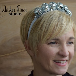 Weihnachten Fascinator / Disco Kugel Stirnband / Urlaub Stirnband / Hässliche Pullover Party Kopfschmuck / Weihnachten Kopfschmuck / Urlaub Krone