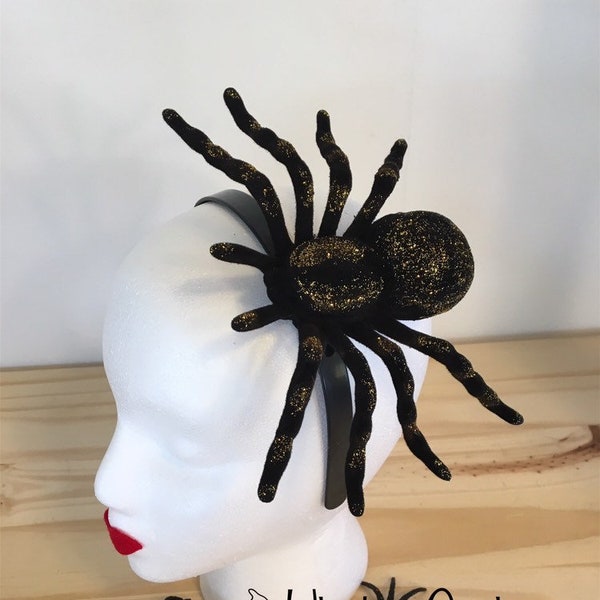 Halloween Fascinator / Halloween Headband / Spider Headband / Halloween Headpiece / Tarantula Headpiece / Halloween Crown / Halloween Hat