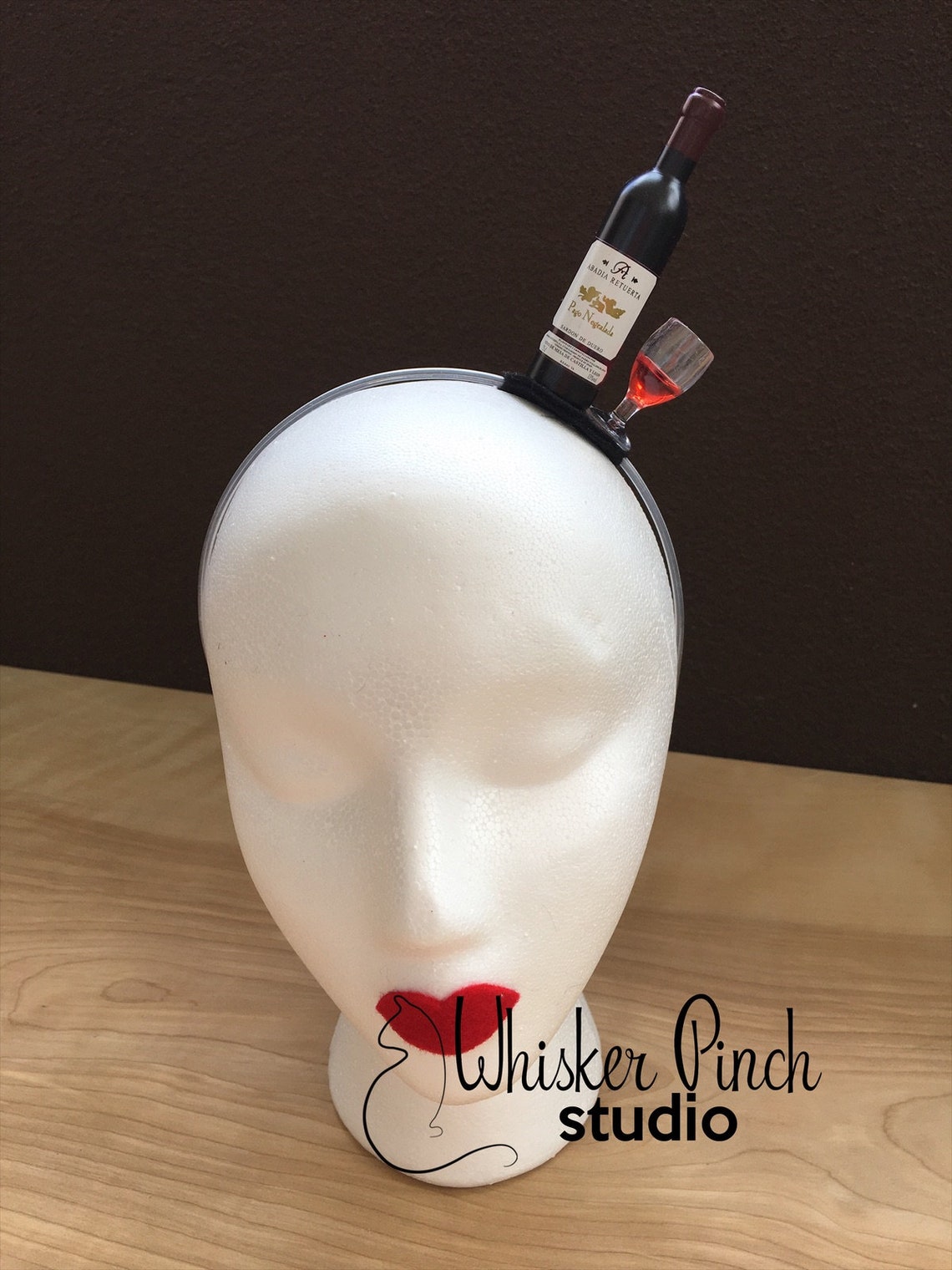 Wine Bottle Fascinator / Wine Bottle Headband / Wine Glass Etsy