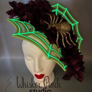 Serre-tête Araignée Halloween - 2 Bandeaux Avec Colliers Et Tatouages Pour Déguisement Femme